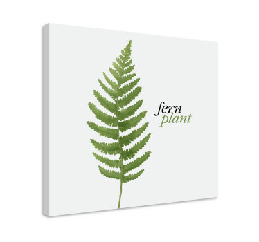 Tableau fleurs et plantes design de fougères - TenStickers