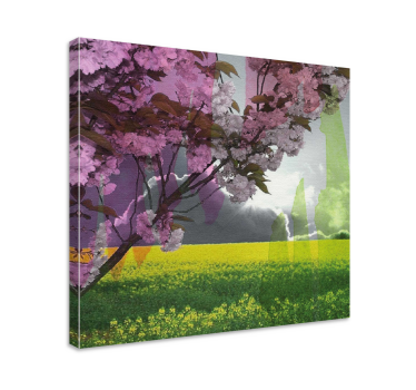 Tableau fleurs et plantes scène florale épanouie - TenStickers