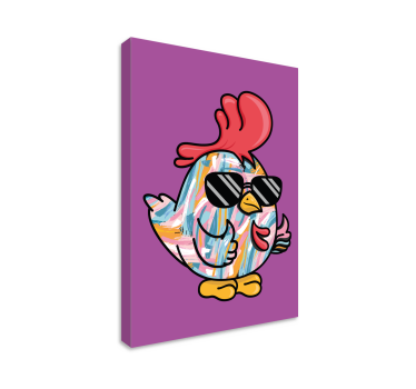 Tableau animaux personnage de poule sympa - TenStickers