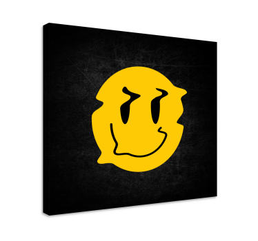 Tableau texte visage joyeux et sourire radieux - TenStickers