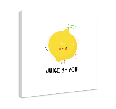 Tableau phrase Citation drôle avec du citron jaune - TenStickers