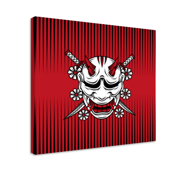 Tableau mandala art de masque démoniaque - TenStickers