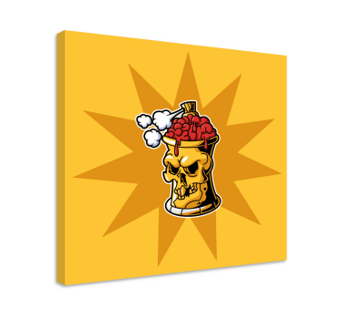 Tableau récipient pour le crâne et le cerveau - TenStickers
