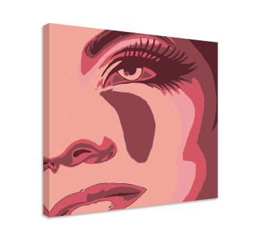 Tableau personnage portrait de visage frappant - TenStickers