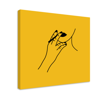 Tableau vintage geste de main élégant - TenStickers