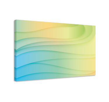 Tableau moderne fusion de motifs d'ondes - TenStickers