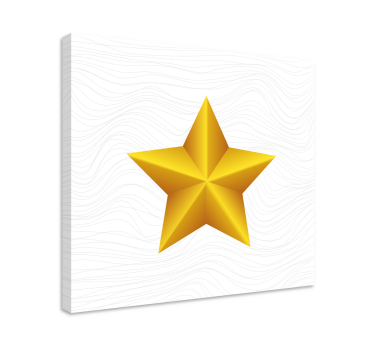 Tableau bouddha étoile tridimensionnelle - TenStickers