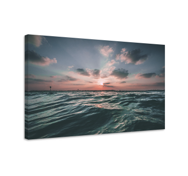 Tableau paysages crépuscule sur l'océan - TenStickers