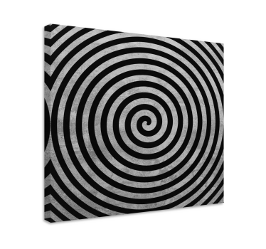 Tableau en 3d Tourbillon noir et blanc - TenStickers