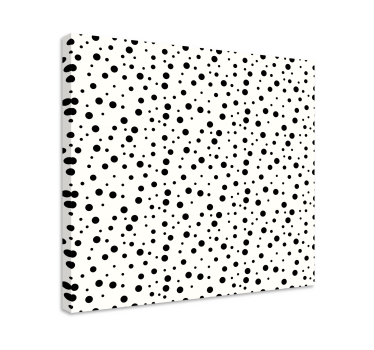 Tableau géométrique motif à pois monochrome - TenStickers