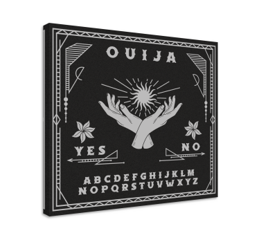 Tableau décoration murale Planche ouija noir et blanc - TenStickers