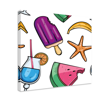 Tableau fruits délices estivaux inspirés des fruits - TenStickers