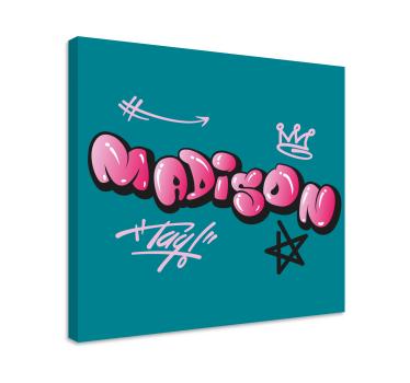 Tableau abc design de nom créatif - TenStickers
