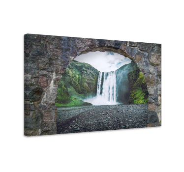 Tableau paysages perspective de grande cascade - TenStickers