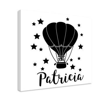 Tableau personnage montgolfière - TenStickers