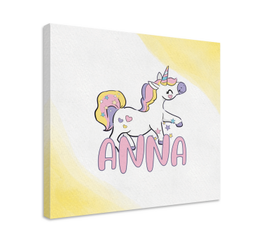Tableau licorne personnage licorne heureux - TenStickers