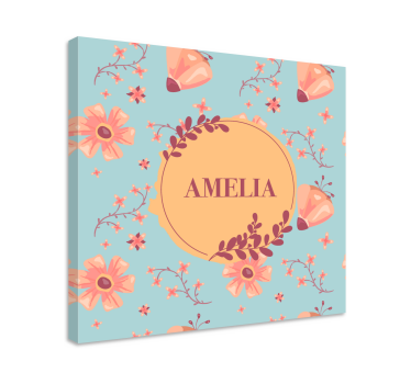 Tableau fleurs et plantes motif floral personnalisé - TenStickers