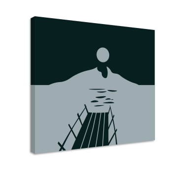 Tableau paysages quai sur l'eau - TenStickers