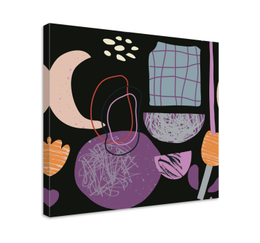 Tableau ornemental caractéristiques botaniques abstraites - TenStickers