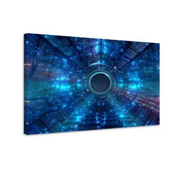 Tableau moderne vue de tunnel futuriste - TenStickers