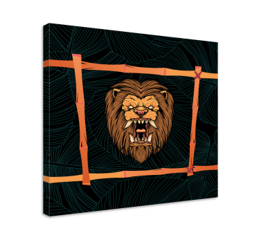 Tableau animaux tête de lion majestueuse - TenStickers