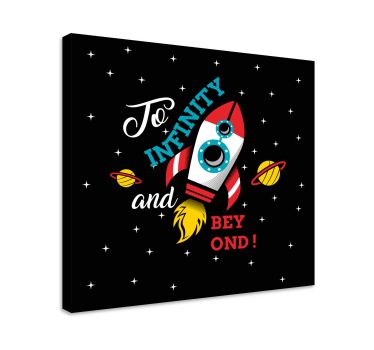 Tableau dinosaures aventure spatiale - TenStickers