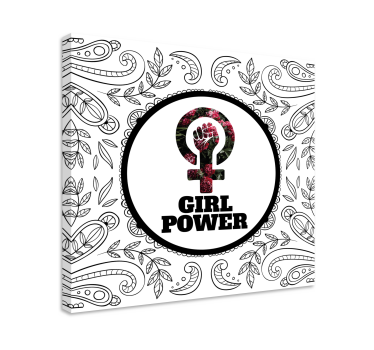 Tableau citation symbole du pouvoir des filles - TenStickers