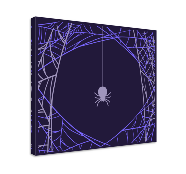 Tableau texte toile d'araignée focalisée - TenStickers