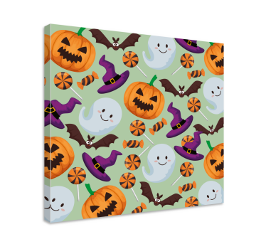 Tableau ados éléments ludiques d'halloween - TenStickers