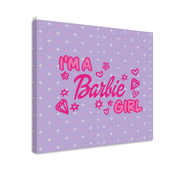 Tableau ados citation de la fille barbie - TenStickers