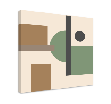 Tableau moderne formes géométriques conceptuelles - TenStickers