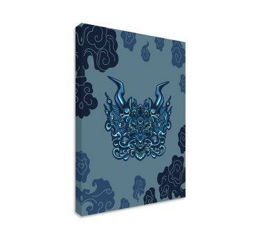 Tableau mandala inspiré par le dragon - TenStickers