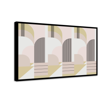 Tableau moderne arches géométriques abstraites - TenStickers
