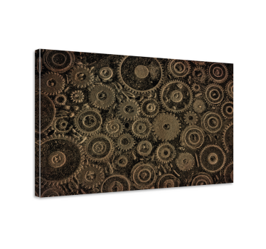 Tableau moderne motifs d'engrenages complexes - TenStickers