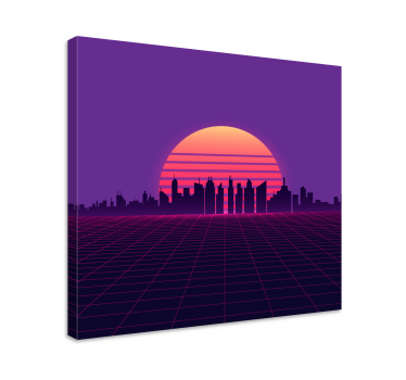 Tableau villes et pays paysage urbain avancé - TenStickers