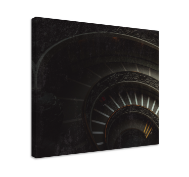Tableau abstrait profondeur d'escalier en spirale - TenStickers