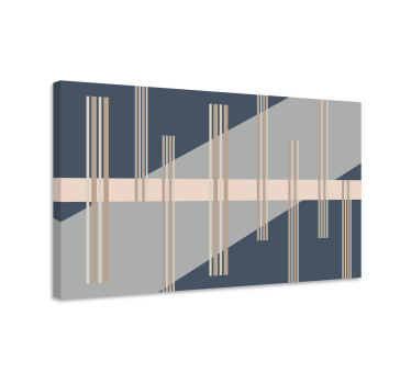 Tableau moderne structure de lignes géométriques - TenStickers