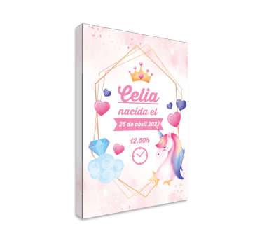 Tableau licorne le moment magique de célia - TenStickers