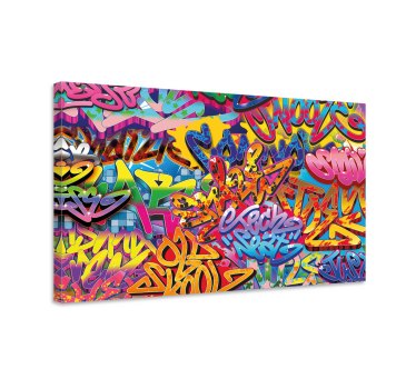 Tableau texte art de graffiti Éclatant - TenStickers