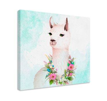 Tableau chambre enfant Alpagas délicieux - TenStickers