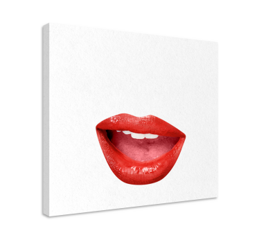 Tableau personnage portrait de lèvres - TenStickers