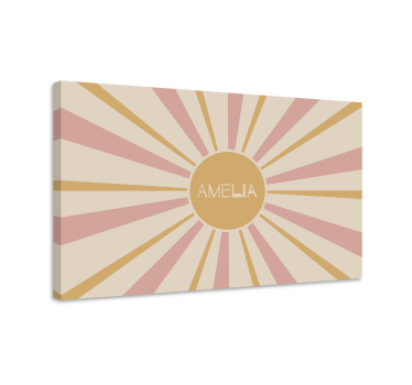 Tableau abc conception de soleil d'amélia - TenStickers