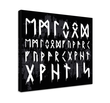 Tableau alphabet viking vintage - TenStickers