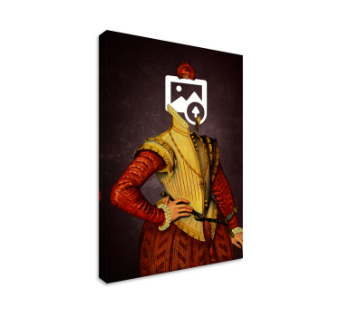 Tableau portrait aristocratique chat personnalisable - TenStickers