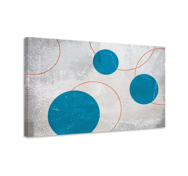 Tableau art béton brutalisme formes géométriques - TenStickers