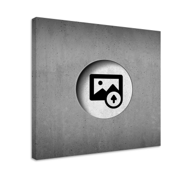 Tableau photo personnalisée béton effet 3d - TenStickers