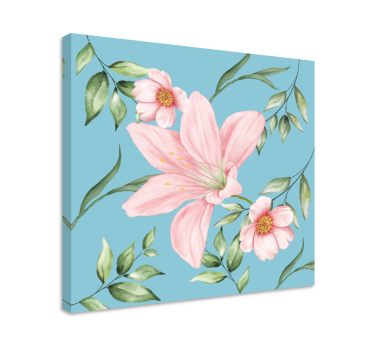 Tableau motif romantique fleurs style vintage - TenStickers