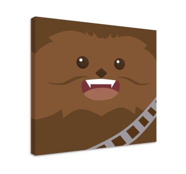 Tableau monstre marron poilu - TenStickers