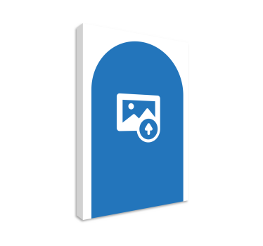 Tableau texte Arc avec prénom et photo personnalisables - TenStickers