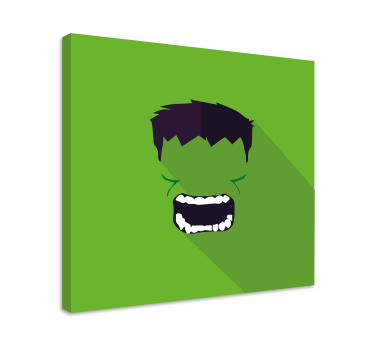 Tableau super héros super-héros vert - TenStickers